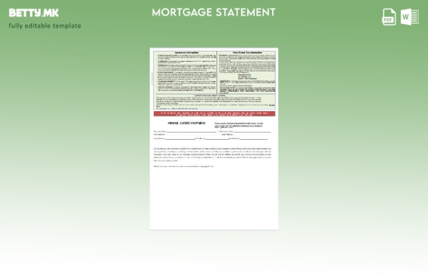 модерен стил Извод за хипотека на Бангладеш Рупали банка, страници, шаблон 1